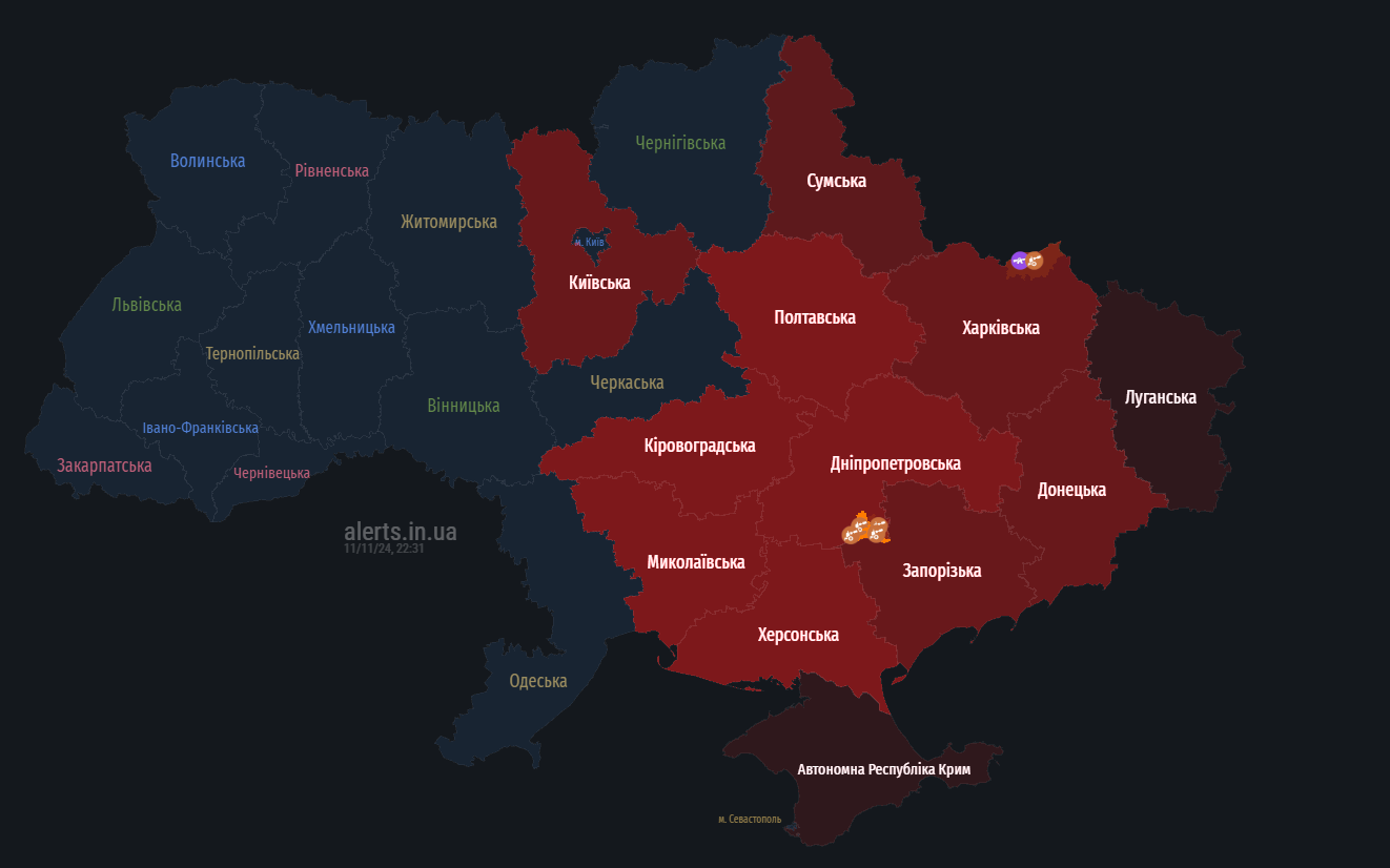 Росія знову атакує Україну "Шахедами": де їх фіксують